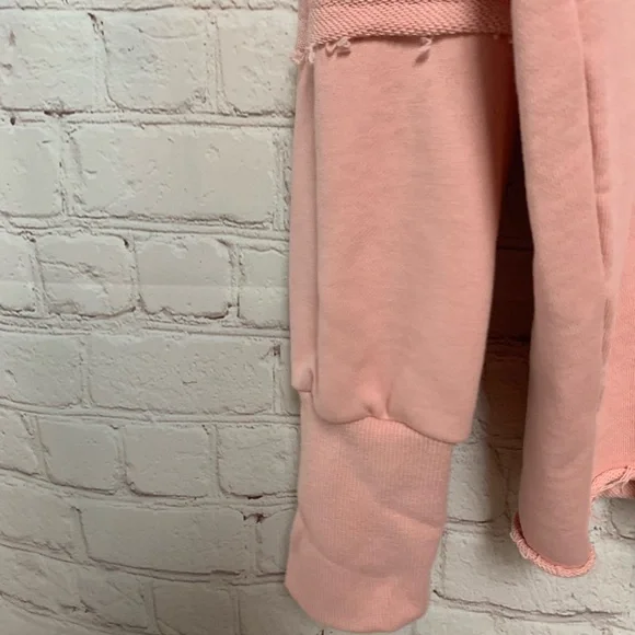 Drew House Pink Deconstructed Mascot Happy Face Hoodie Size M - Picture 8 of 9